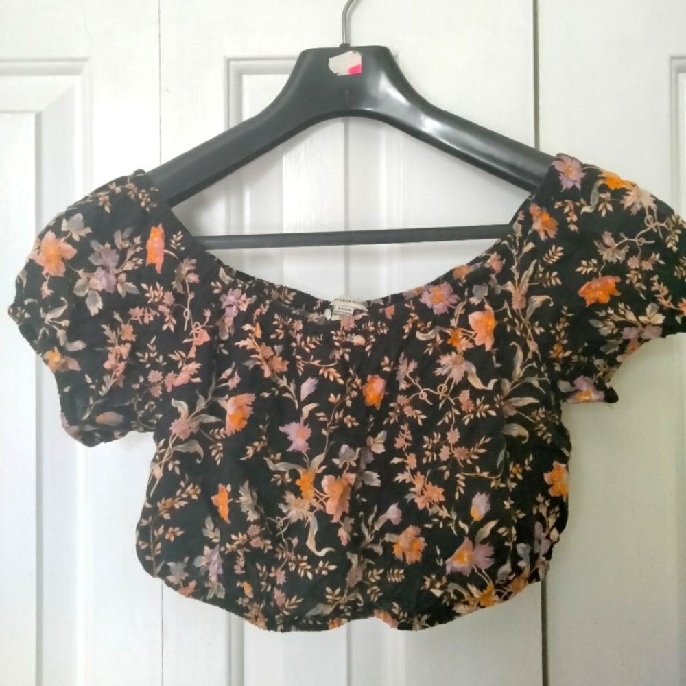 American Eagle Off the Shoulder Crop Top